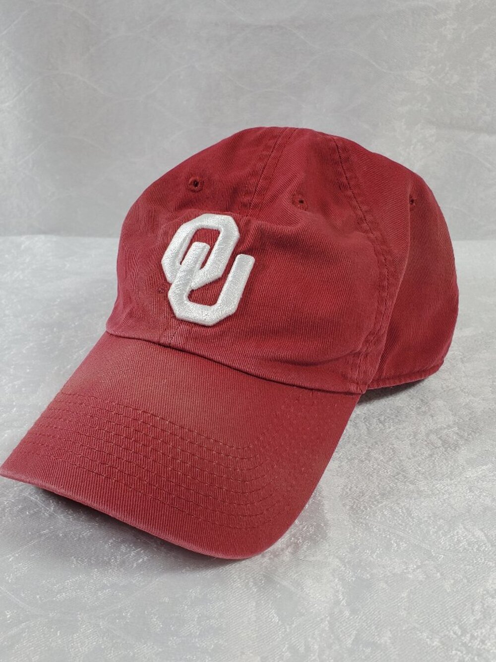 Nike Oklahoma Sooners OU Strapback Hat Red Faded Y2K Style Dad Cap